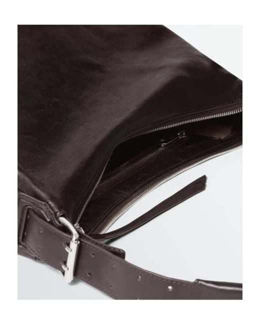 Lemaire White D-Ring Hobo Belted Small Bag