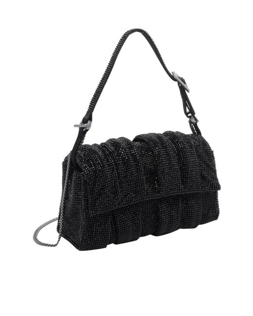 Benedetta Bruzziches Black Flap Shoulder Bag
