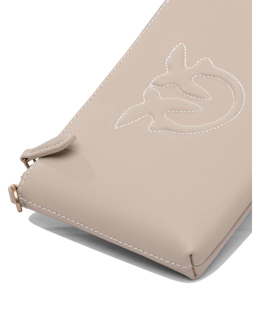 Pinko Natural Mini Horizontal Flat Cross Body Bag