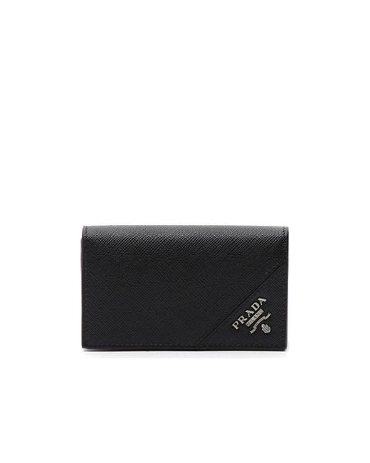 Prada Black Foldover Wallet for men