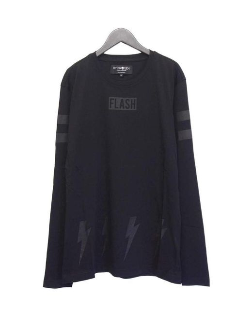 Hydrogen Blue Long Sleeved T-Shirt for men