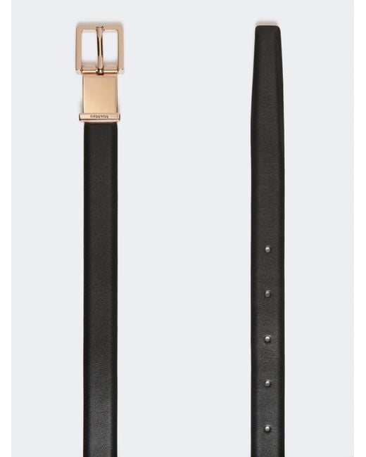 Max Mara White Mxagrazia Buckle Belt