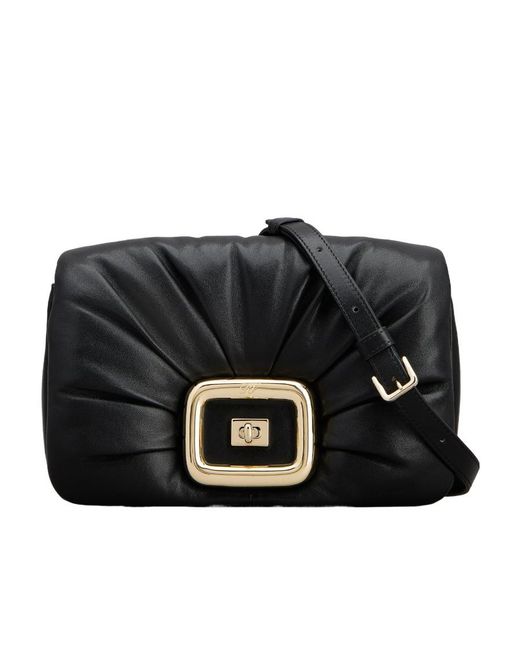 Roger Vivier Black Viv' Choc Shoulder Bag
