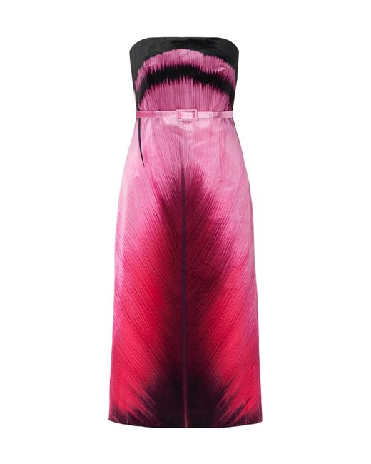 Mary Katrantzou Pink Slim-Fit Dress