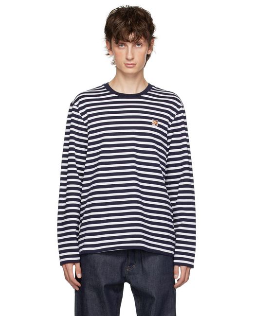 Maison Kitsuné Blue T-shirt for men