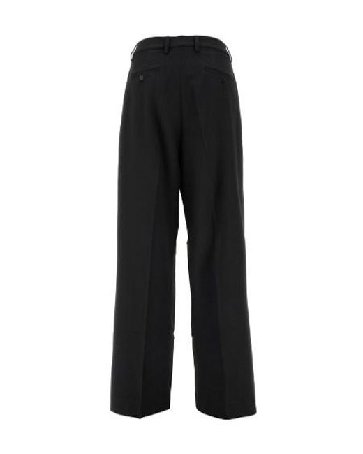 Beaufille Black Casual Pants With Waist And Loop Straps