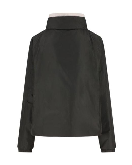 Herno Black Long-Sleeved Reversible Coat
