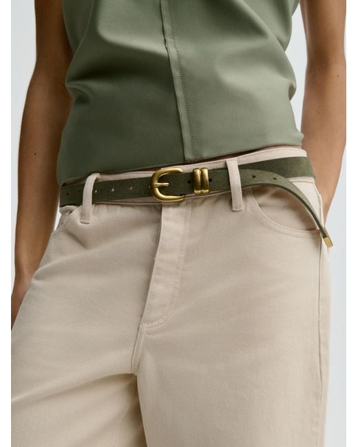 By Malene Birger Metallic Zoilo Buckle Belt