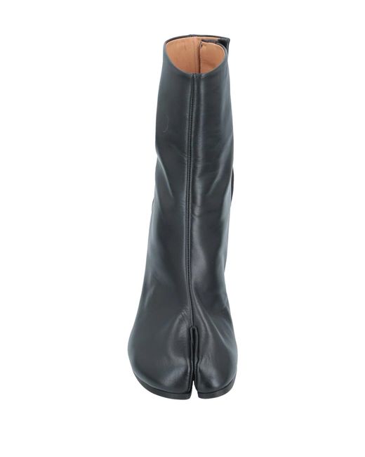 Maison Margiela Black Solid Color Ankle Boots