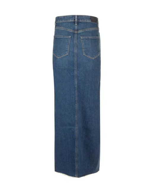 PAIGE Blue Denim Skirt