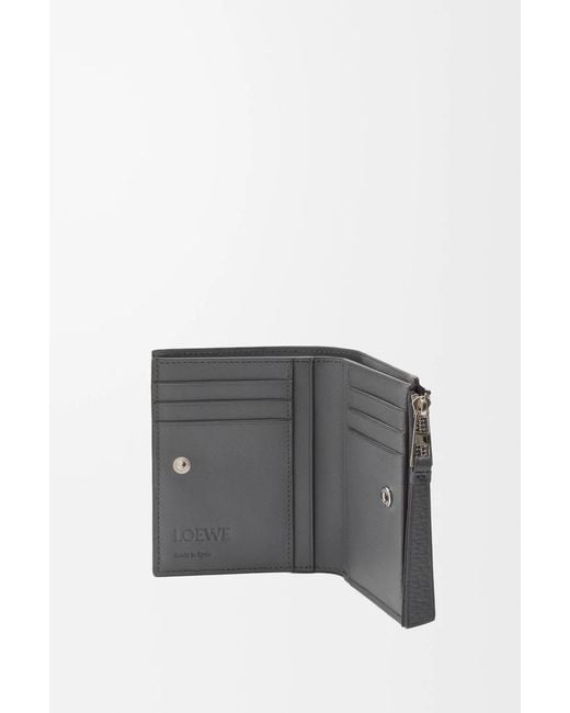 Loewe Gray Puzzle Slim Compact Wallet for men