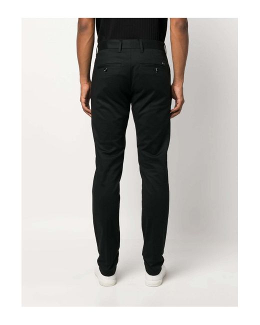 Emporio Armani Black Casual Pants With Belt Loops for men