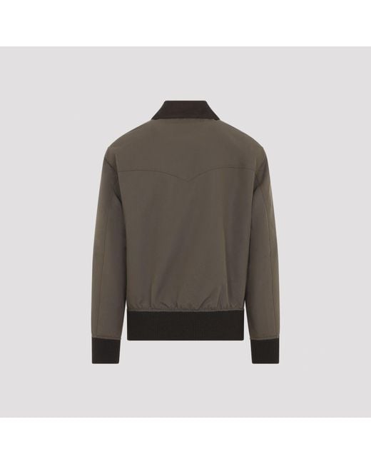 Prada Gray Long-Sleeved Casual Jacket for men