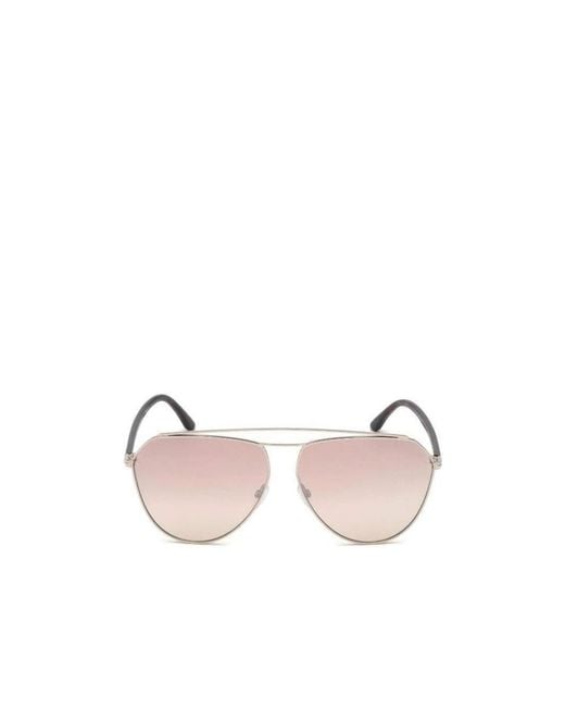 Tom Ford Pink Eyewear Pilot-Frame Sunglasses for men