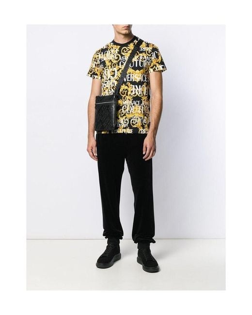 Versace Jeans Multicolor Logo Printed T-Shirt for men