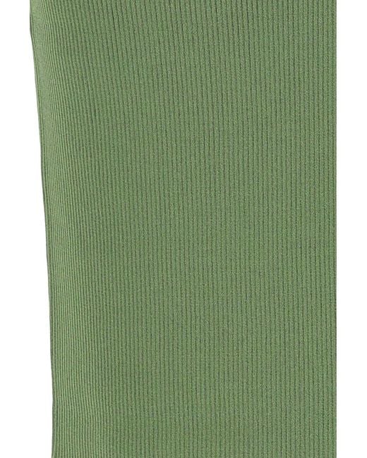 Christopher Esber Green Ribbed Skirt