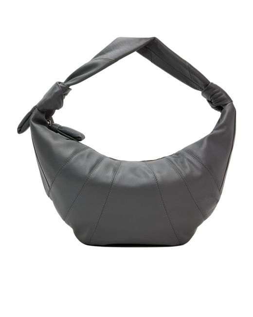 Lemaire Gray Fortune Croissant Shoulder Bag
