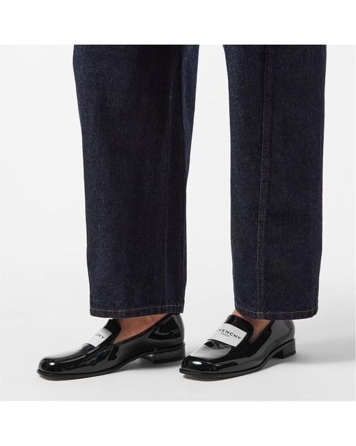 Givenchy Black Logo Detail Loafers