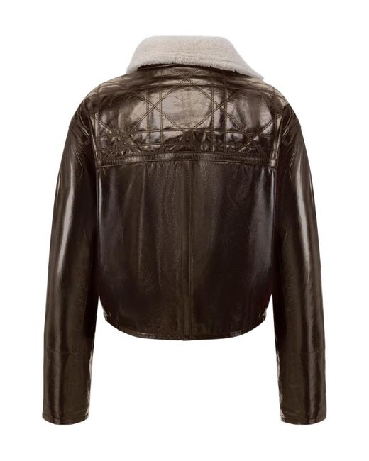 Dior Black Blouson With Cannage Collar for men