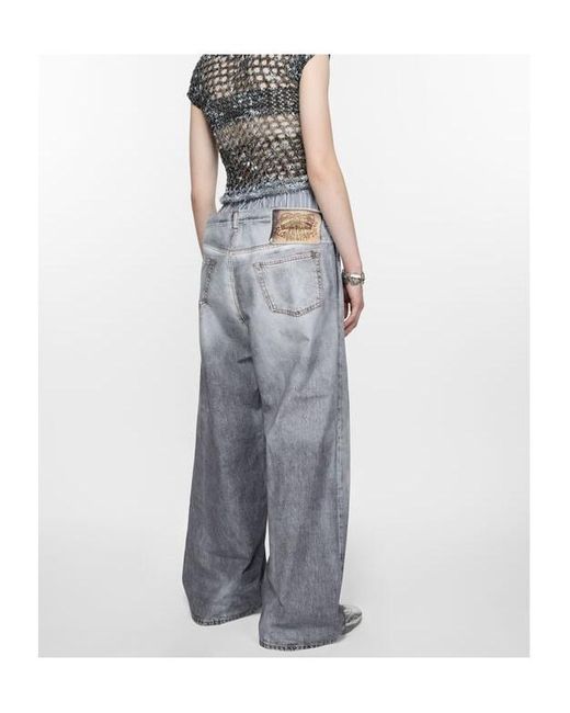 Acne Blue Printed Trousers