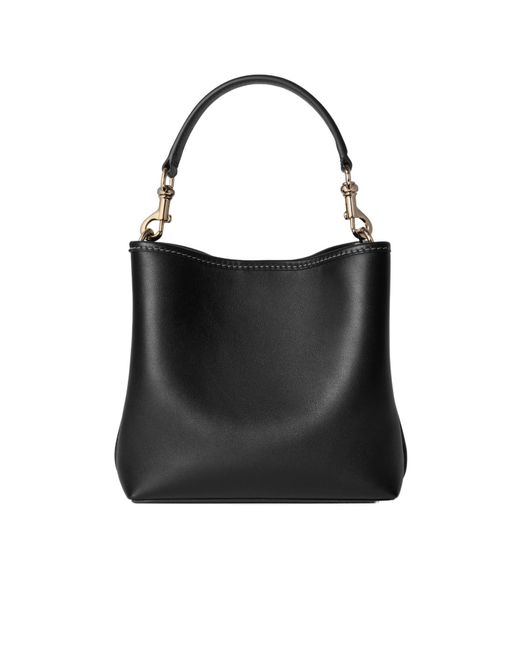 Gucci Gg Emblem Small Bucket Bag, Leather in Black | Lyst