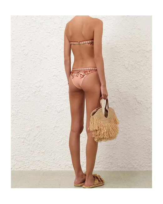 Zimmermann White Aster Scarf Tie Bikini