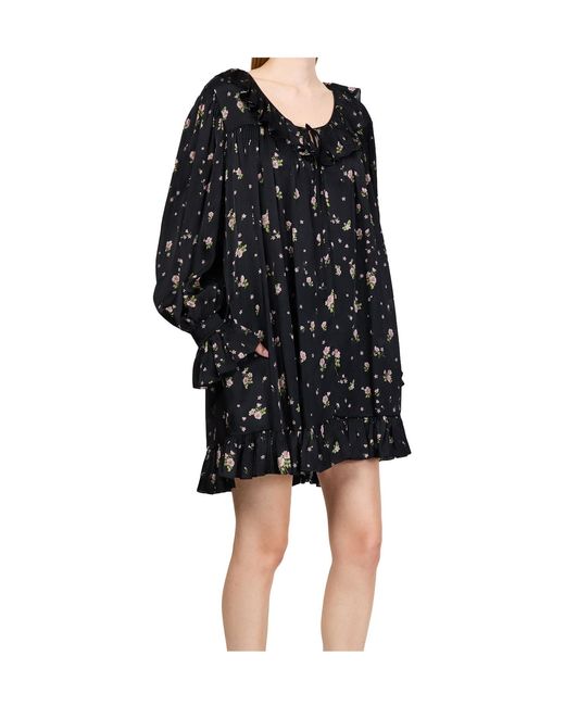 Chloé Black Long-Sleeved Mini Dress