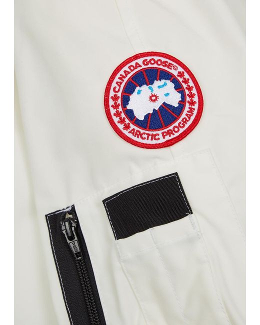 Canada Goose White Waterproof Down Jacket