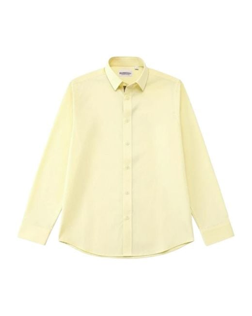 Burberry Yellow Long-Sleeved Shirt for men