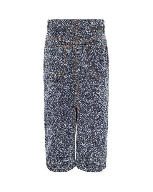 Stella McCartney Blue Slit Skirt