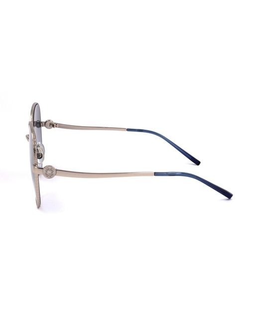 Elie Saab Blue Round Frame Sunglasses