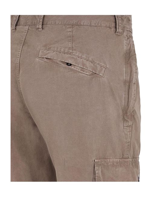 Stone Island Gray Slim-Fit Cargo Trousers for men