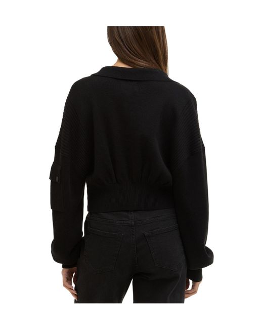 Barbour Black Gigi Knitted Bomber