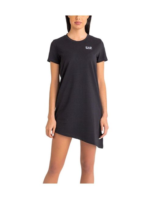 EA7 Blue Logo Dress