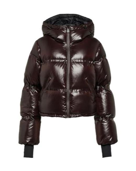 Aztech Mountain Brown Minnie Cropped Down Ski Jacket