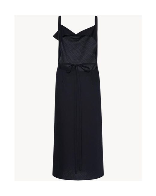 The Row Blue Logo Dress