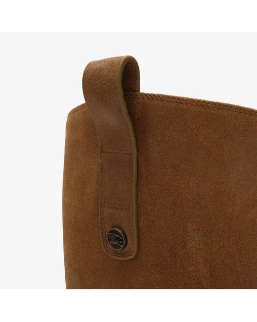 Burberry Brown Cavalier Buckled Knee-High Boots