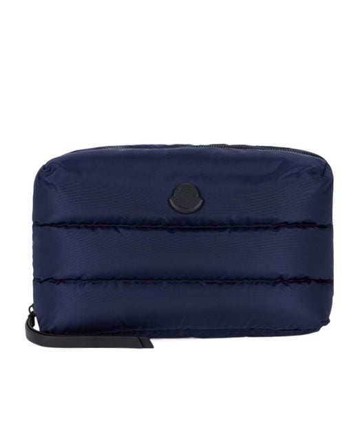 Moncler Blue Caradoc Quilted Beauty Case for men