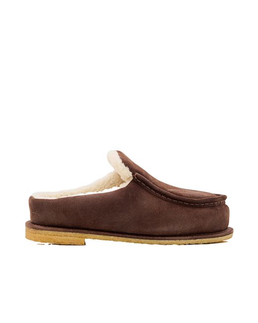 J.W. Anderson Brown Open-Heel Muller Shoes