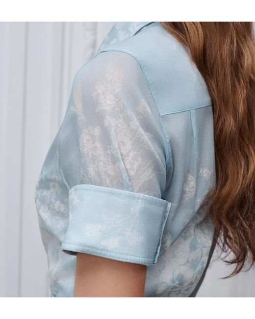 Dior Blue Iviera Mid-Length Shirtdress
