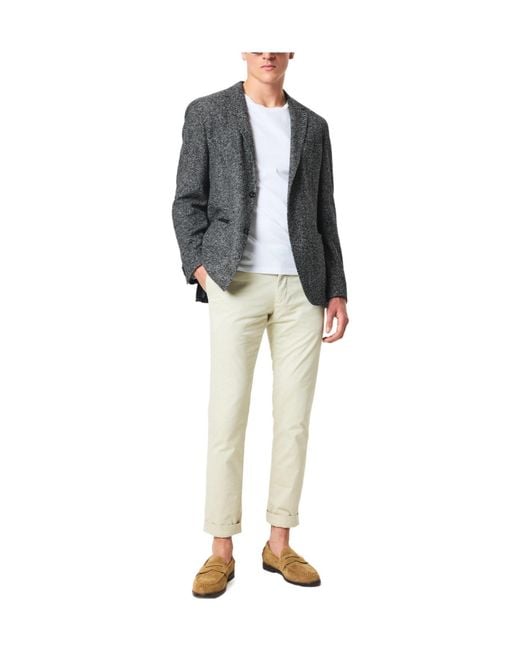 Boss Gray Single-Breasted Blazer for men