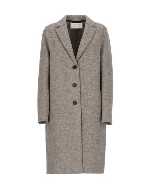 Harris Wharf London Gray Long-Sleeved Coat