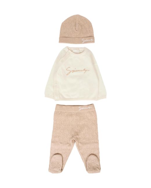 Givenchy Natural Logo-Embroidered Three-Piece Set
