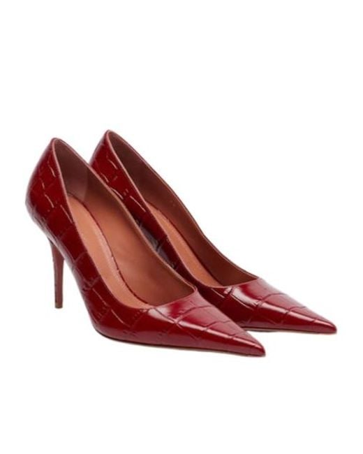 AMINA MUADDI Red Stylish Eye-Catching High Heels