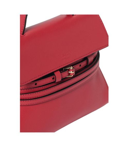Moschino Red 'Tie Me' Shoulder Bag
