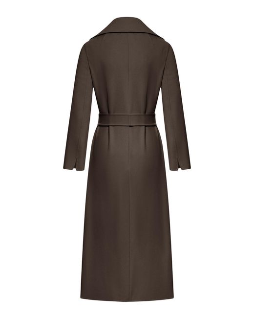Max Mara Brown Wool Robe Coat