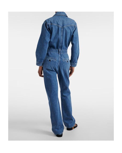 Citizens of Humanity Blue Solene Denim Jumpsuit