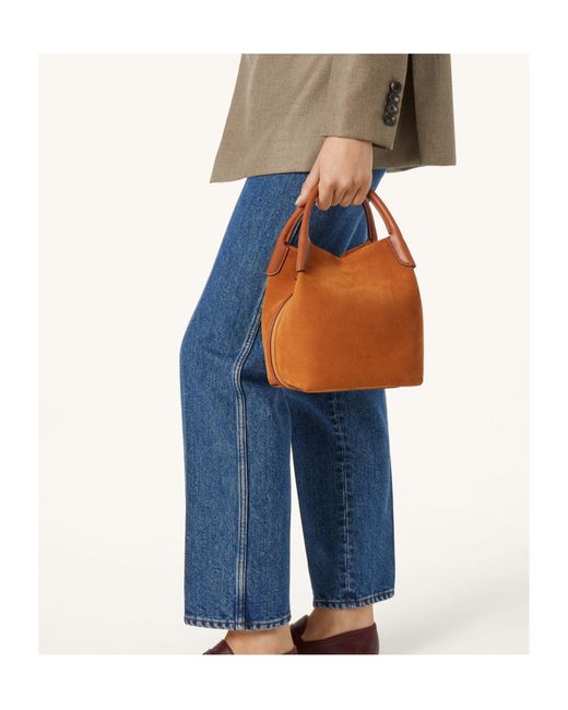 Loro Piana Brown Small Bale Bag