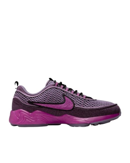 Nike Purple Air Zoom Spiridon Low-Top Sneakers for men