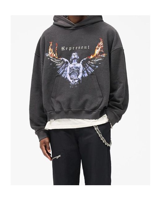 Represent Black Reversible Living Legacy Tour Hoodie for men